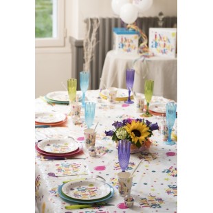 Chemin de table festif multicolore 2