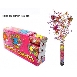 Canon à confettis 40cm - 30 ans x1