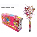 Canon à confettis 40cm - 30 ans x1