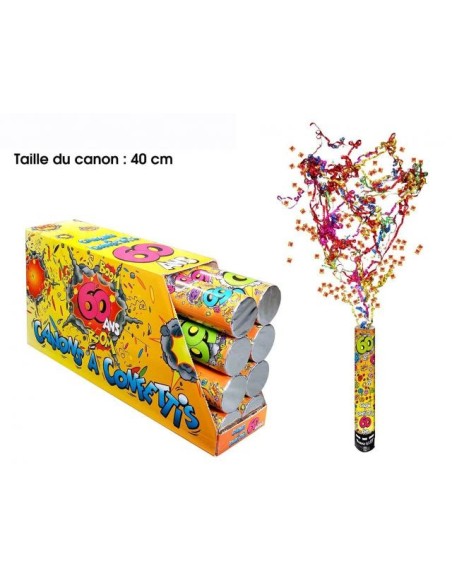 Canon à confettis 40cm - 18 ans x1