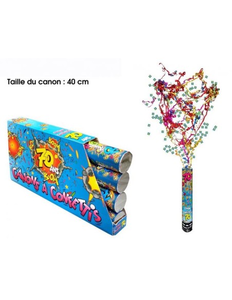Canon à confettis 40cm - 18 ans x1