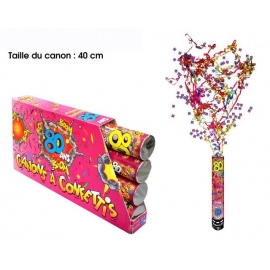 Canon à confettis 40cm - 18 ans x1