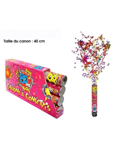 Canon à confettis 40cm - 18 ans x1