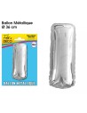 Ballon métallique argent 36cm - Lettre I