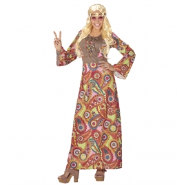 Déguisement Robe Hippie Flower Power