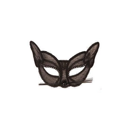 Loup tissu en dentelle jaune fluo