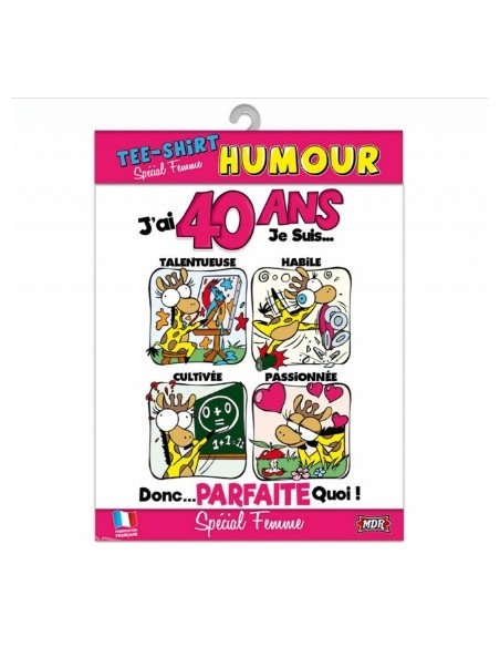 T-Shirt 18 ans femme