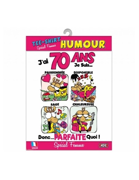 T-Shirt 18 ans femme