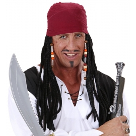 Bandana pirate avec dreadlocks