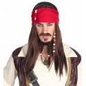 Perruque homme pirate des Caraibes