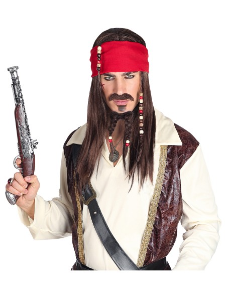 Perruque femme pirate des Caraibes