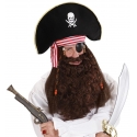 Maxi barbe brune de pirate