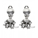 Boucles d'oreilles crane de pirate