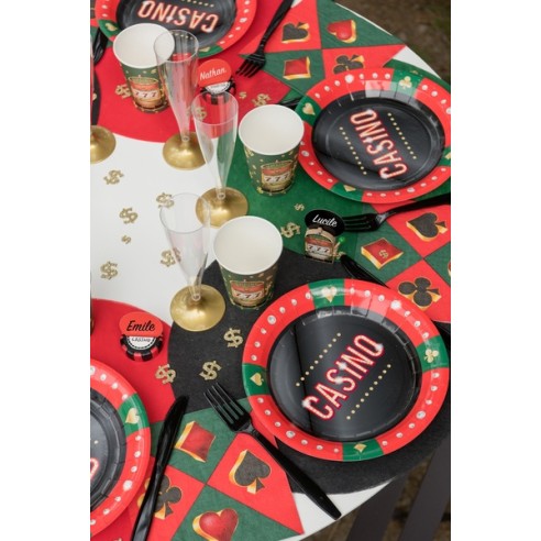 Assiettes Casino en carton x10