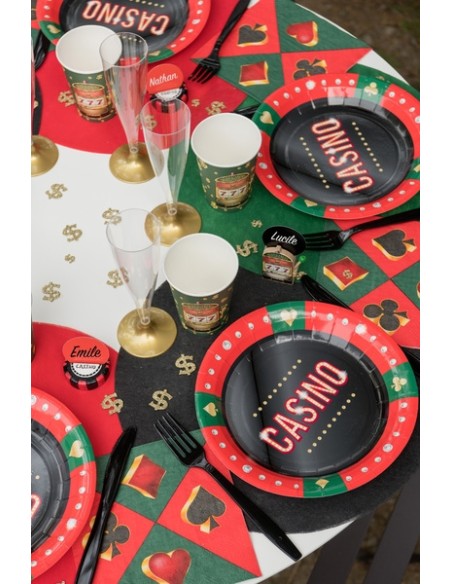 Assiettes Casino en carton x10