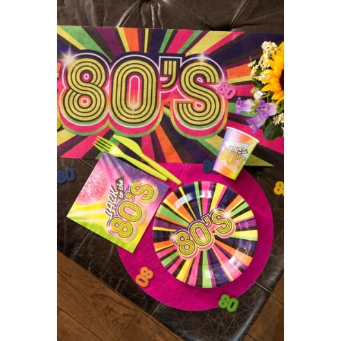 Asiettes 80's x10