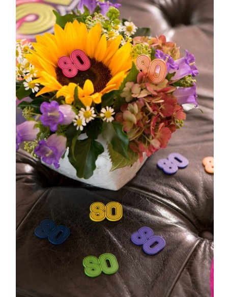 Confettis de table 80's x10