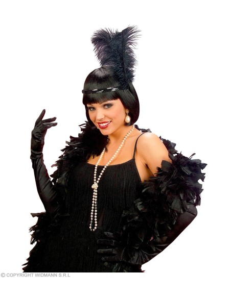 Gants longs coton noirs