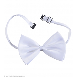 Noeud papillon satin luxe blanc