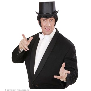 Noeud papillon satin luxe noir 2