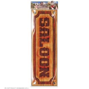 Décoration western wanted 38x50cm 2