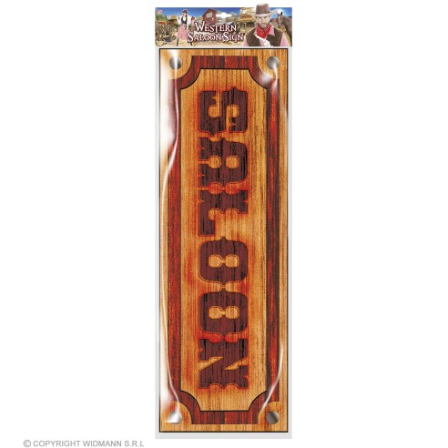 Décoration western wanted 38x50cm