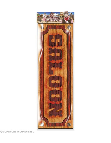 Décoration western wanted 38x50cm