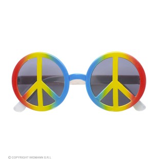 Lunettes multicolores love peace 2