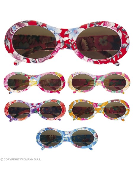Lunettes multicolores love peace