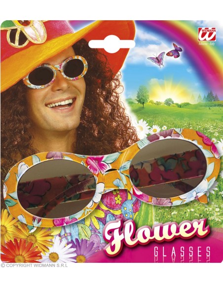 Lunettes multicolores love peace