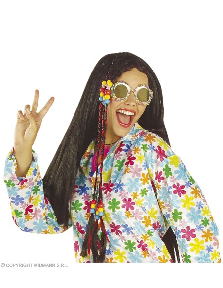 Lunettes multicolores love peace