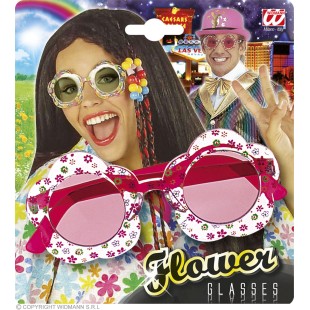 Lunettes multicolores love peace 2