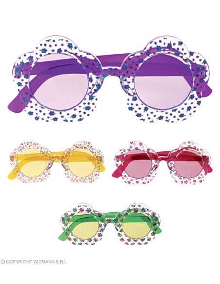 Lunettes multicolores love peace