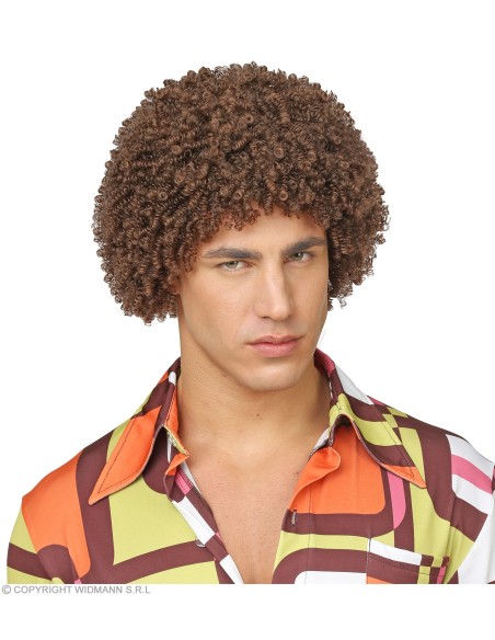 Perruque noire 70's Disco