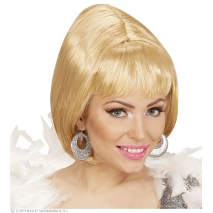 Perruque et moustache 70's grise 2