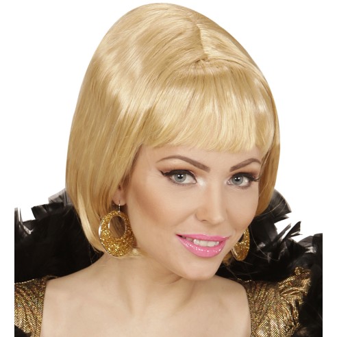 Boucles d'oreilles disco paillettes argent