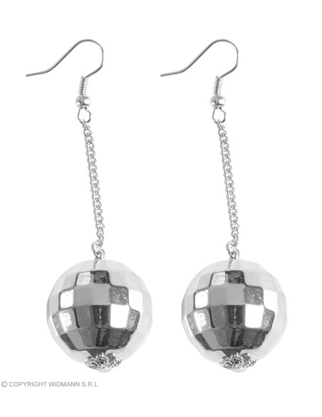 Boucles d'oreilles disco paillettes or