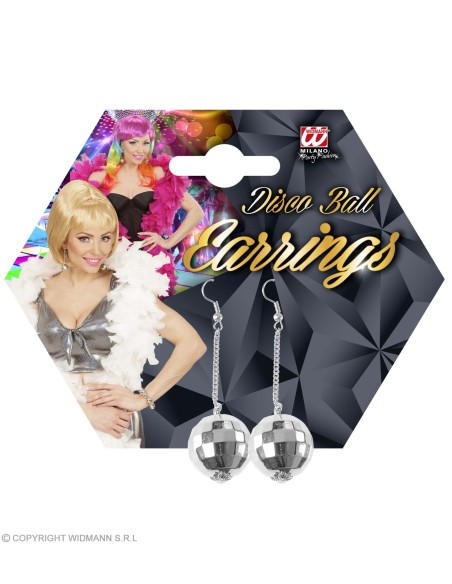 Boucles d'oreilles disco paillettes or