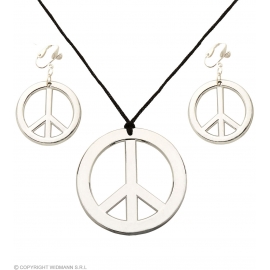 Collier et boucles d'oreilles Hippie