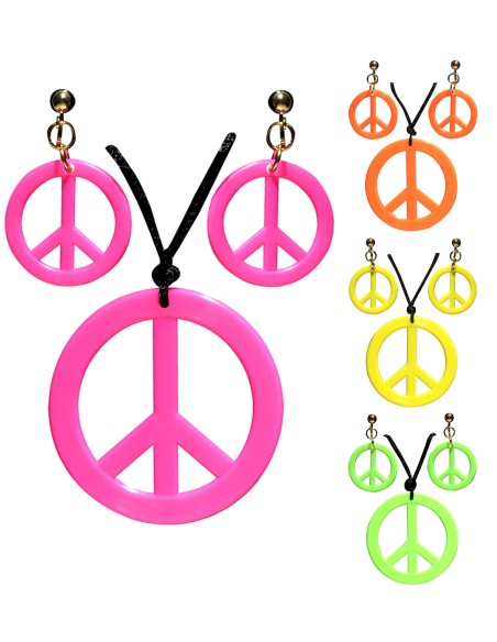 Collier et boucles d'oreilles Hippie
