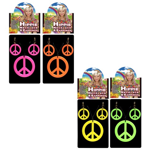 Collier et boucles d'oreilles Hippie