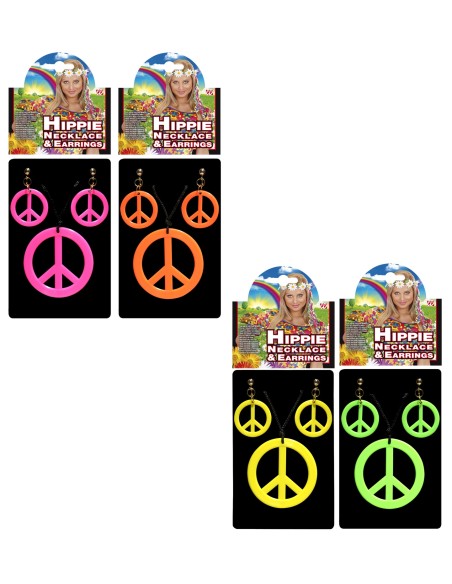 Collier et boucles d'oreilles Hippie