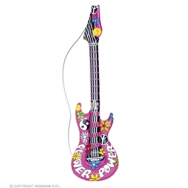 Guitare gonflable hippie 105cm