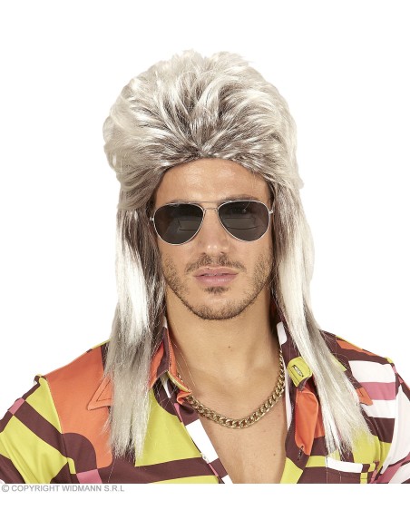 Chapeau funk paillettes néon orange