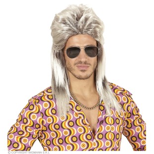 Chapeau funk paillettes néon orange 2