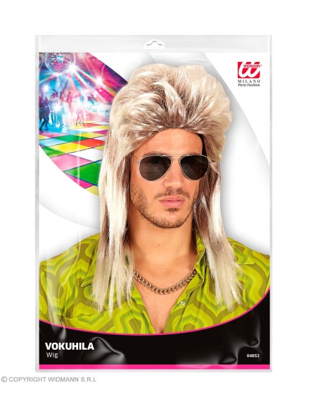 Chapeau funk paillettes néon orange