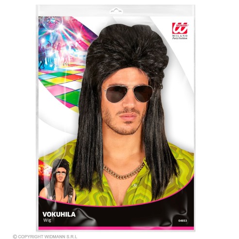 Perruque Mullet blonde