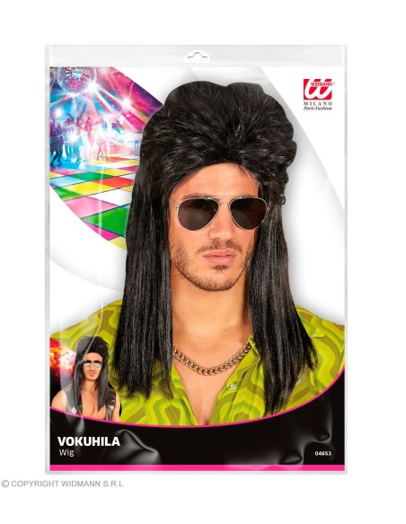 Perruque Mullet blonde