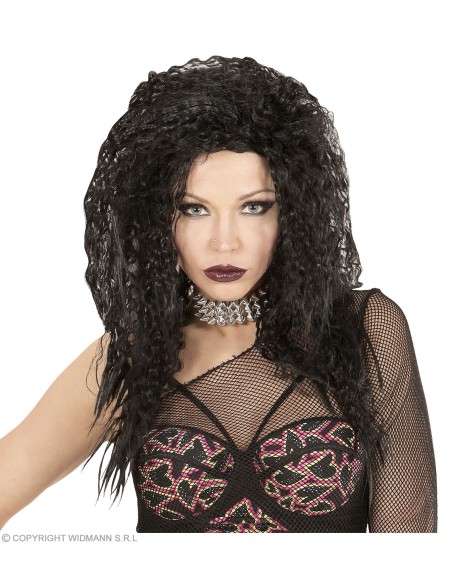 Perruque Mullet noire