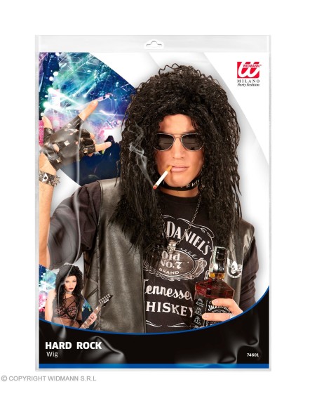 Perruque Mullet noire